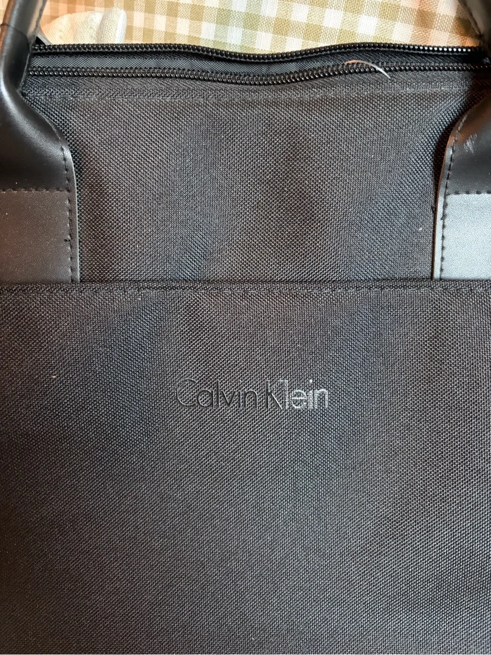 Calvin Klein Black Laptop Briefcase with Top Handles